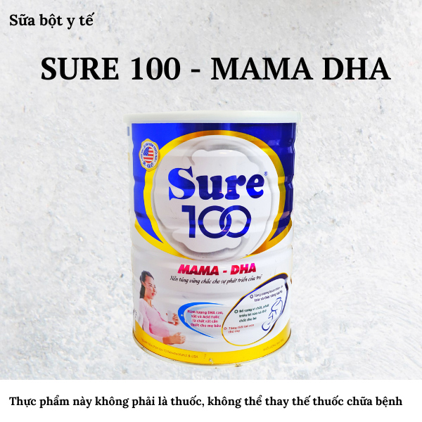 Sure 100 - Mama DHA Hộp 900g