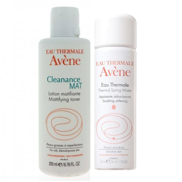 Combo Nước Hoa Hồng Làm Giảm Bóng Nhờn Avène Cleanance Mat Toner (200ml) Và Nước Khoáng Làm Dịu, Chống Kích Ứng Da Avène Thermal Spring Water A1ATW1 (50ml)