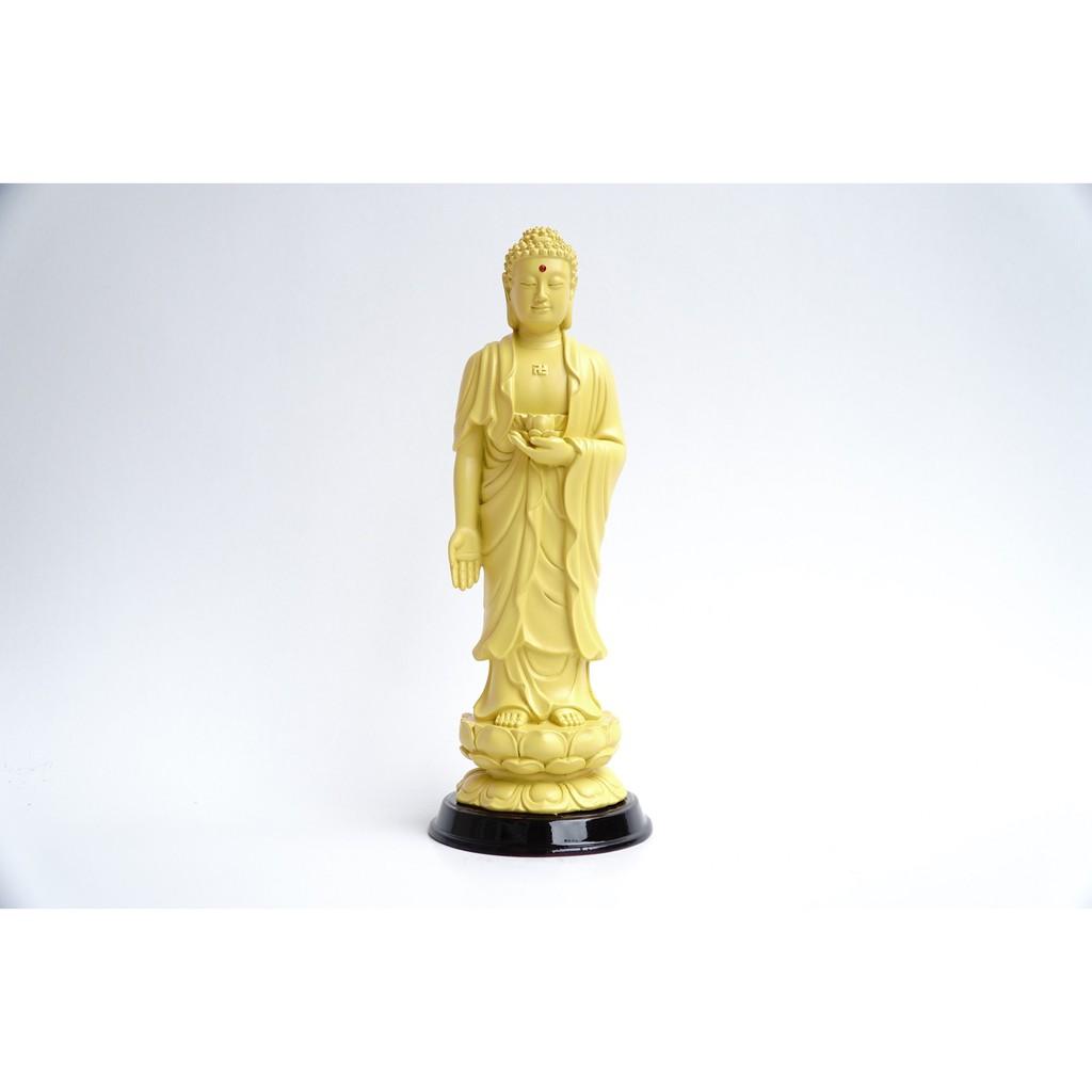 Tượng Phật A Di Đà đứng vàng đất - Cao 25cm