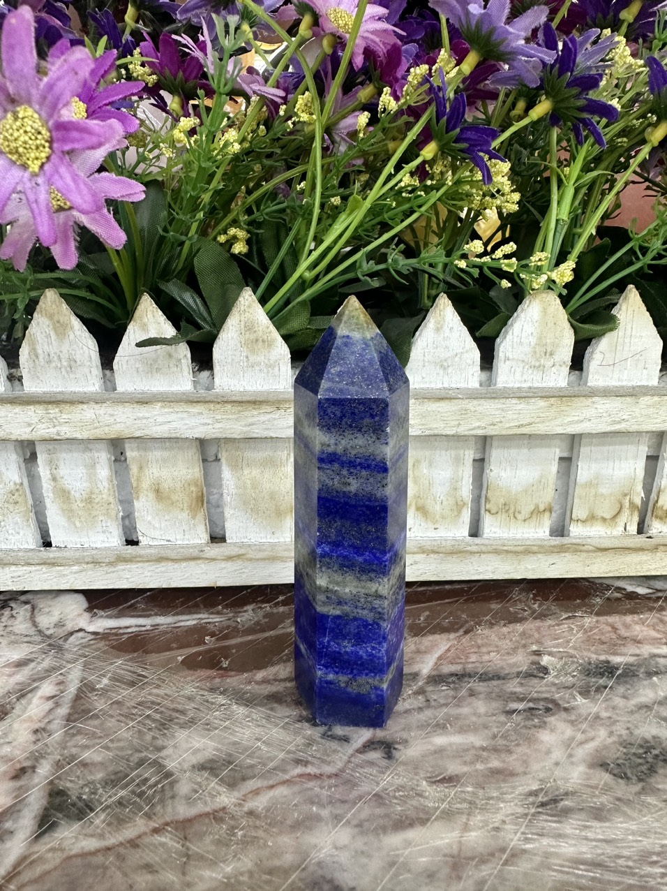 Trụ đá phong thủy trấn thạch đá Lapis Lazuli