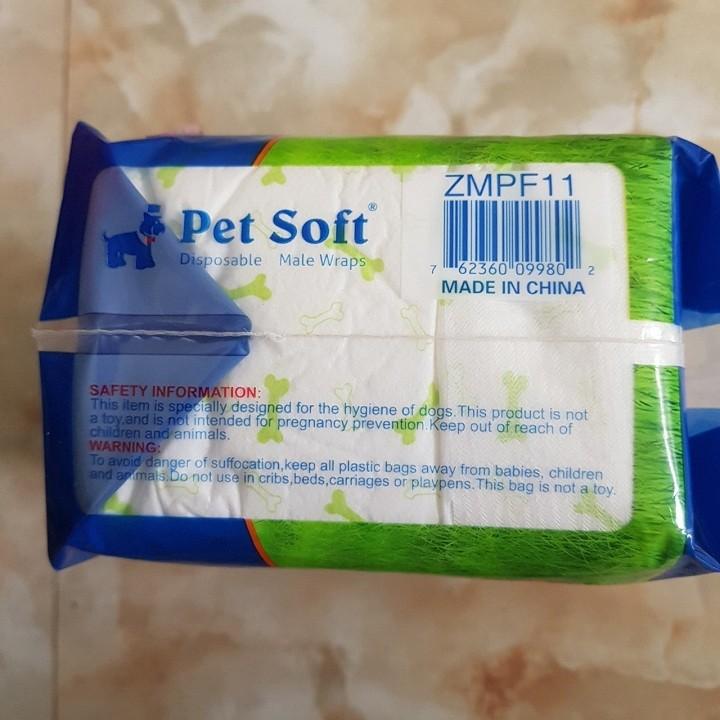 Bỉm cho chó mèo Pet Soft 12 chiếc size L (10-20kg)