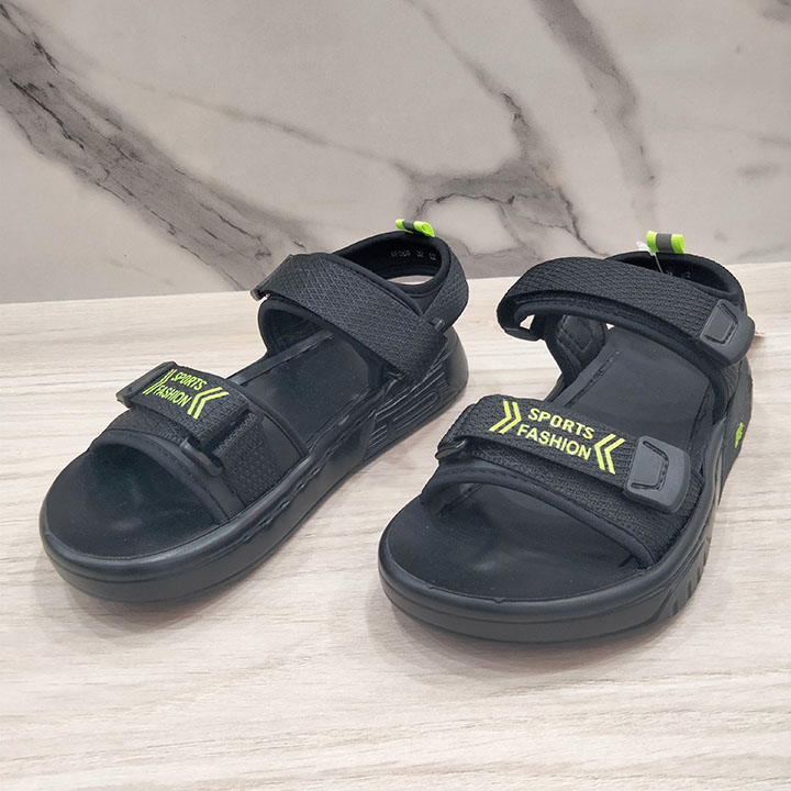 Sandal giày quai hậu bé trai đi học với khuôn logo độc quyền SD MP508 (32-36) Dù chữ sport fashion