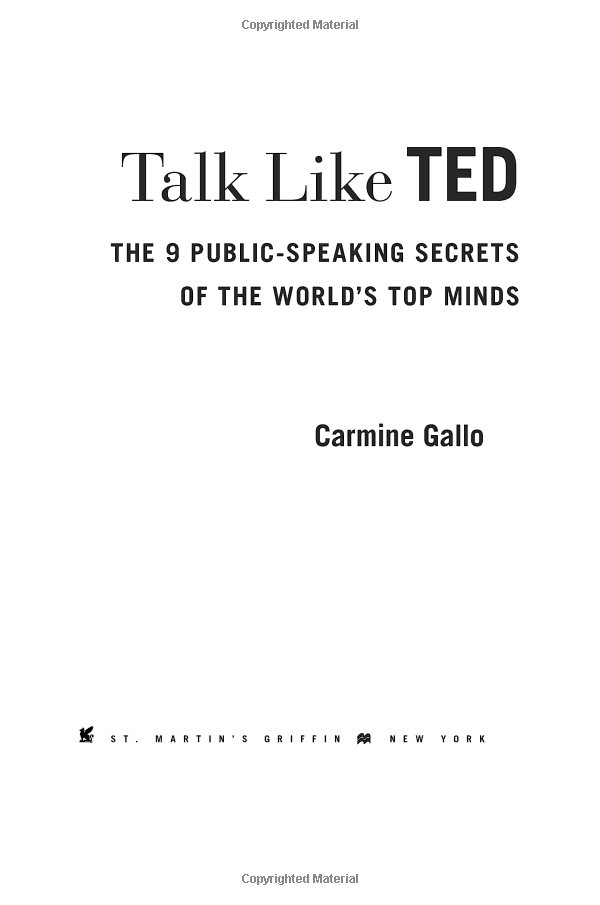 Sách ngoại văn: Talk Like TED