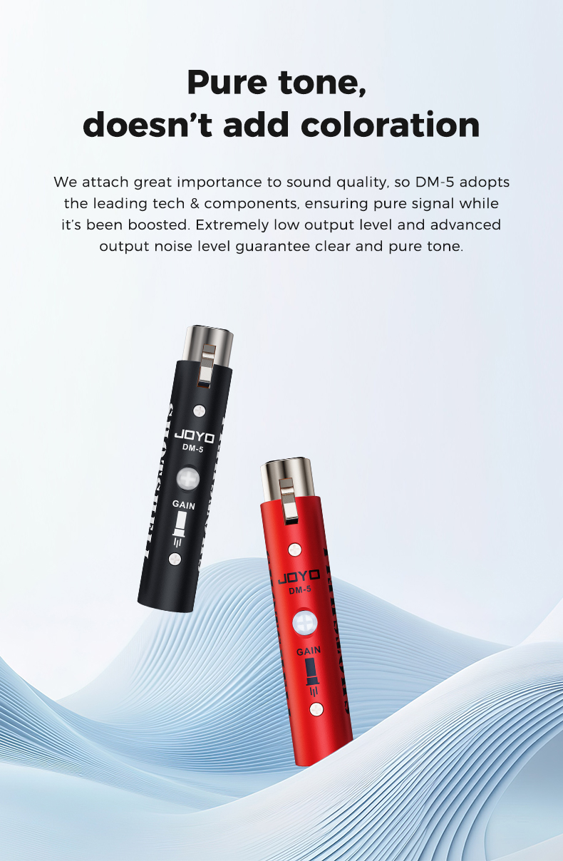 JOYO DM-5 SHOTSHELL Mic Preamplifier - Bộ Khuếch Đại Tín Hiệu Micro Di Động Hiệu Suất Cao - Hàng chính hãng