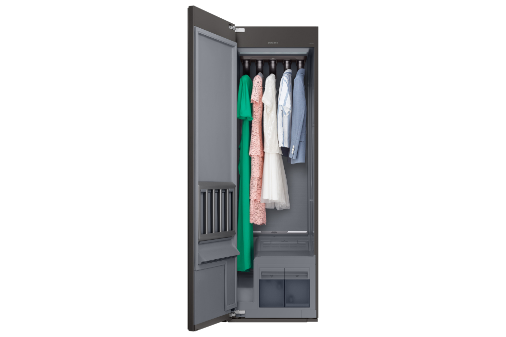 Tủ chăm sóc quần áo thông minh Samsung Bespoke AirDresser 5 móc DF10A9500CG/SV - Hàng chính hãng - Chỉ giao HCM