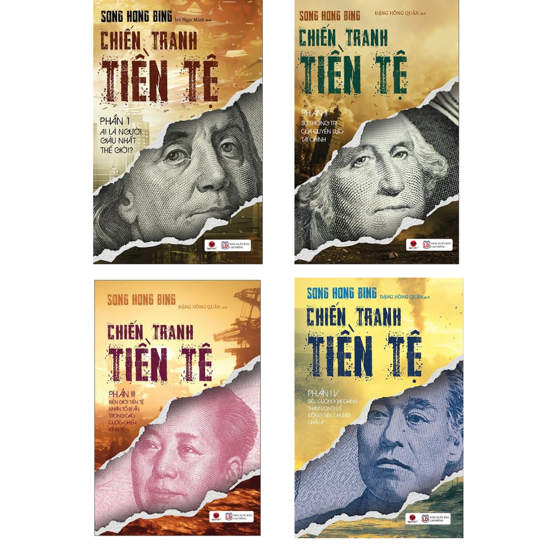 Combo 4 Phần Chiến Tranh Tiền Tệ Song Hong Bing (Tặng Kèm Móc Khóa + Bookmark)