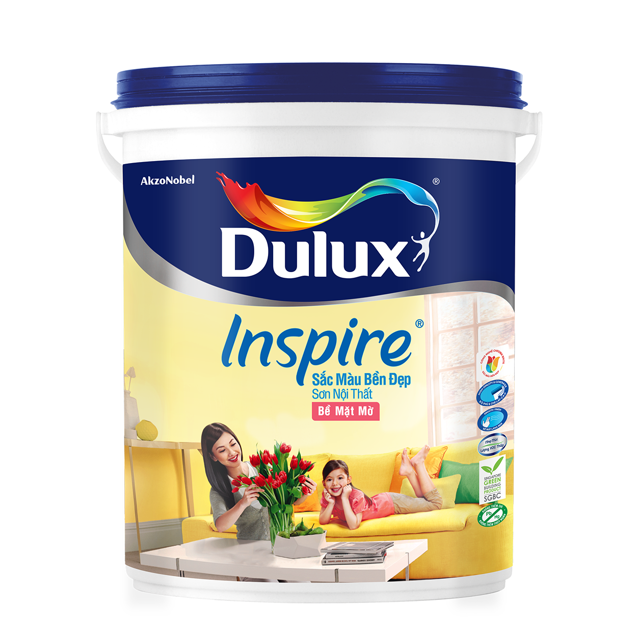 Sơn Dulux Inspire nội thất bề mặt mờ 18 lít