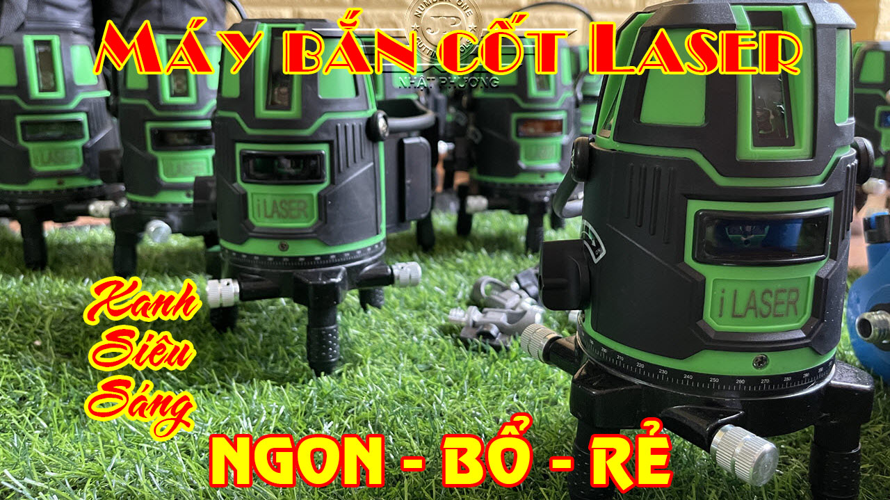 Máy Thủy Bình Laser 5 tia xanh