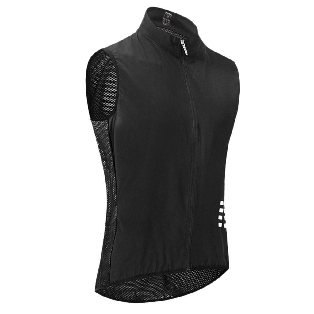Men's Cycling Vest Motorcycle Windproof Sleeveless Jersey Waistcoat M