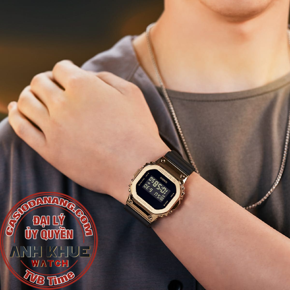 Đồng hồ nam dây nhựa Casio G-Shock chính hãng GM-5600G-9DR