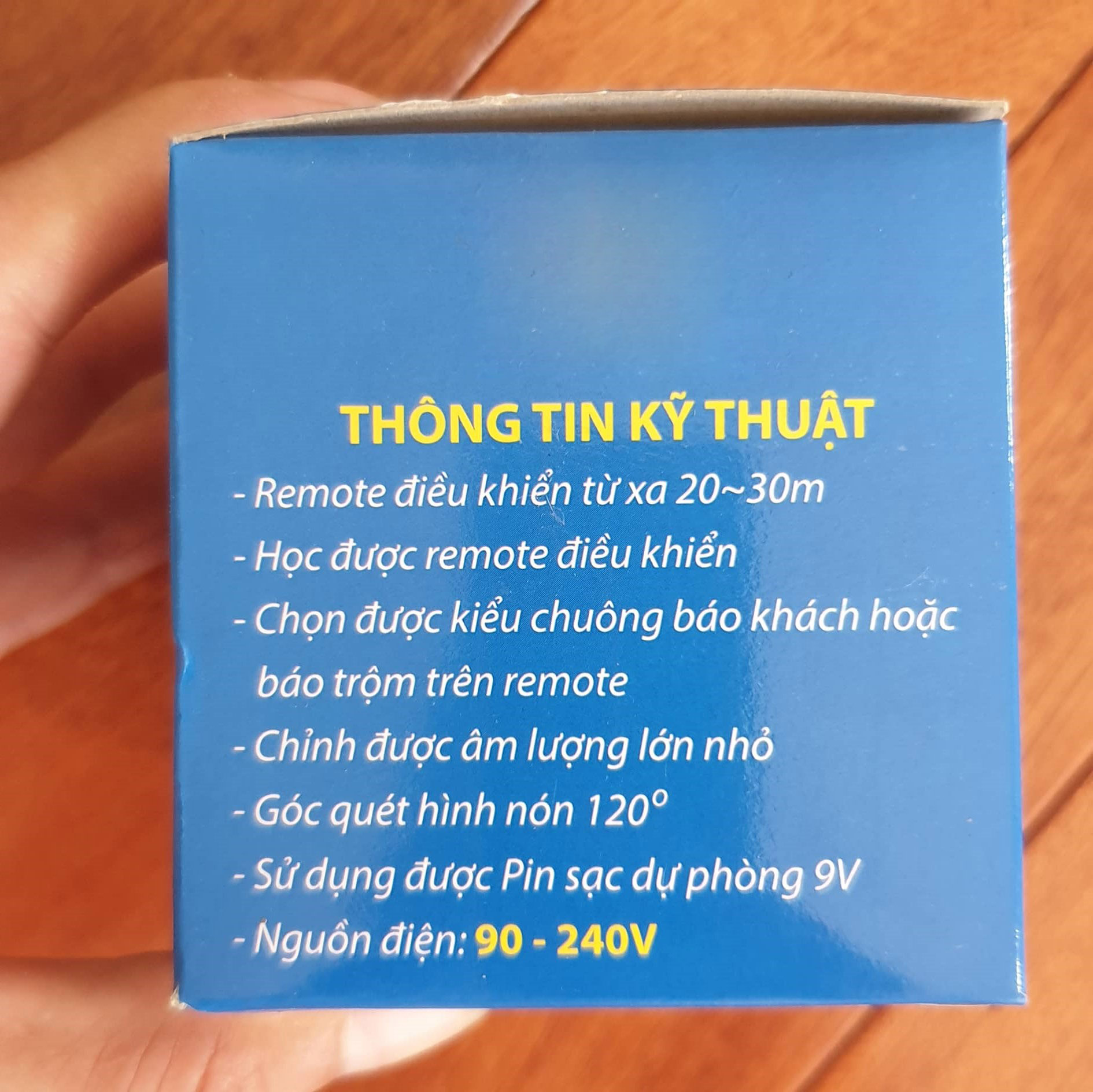 Báo trộm báo khách chống trộm Decom sử dụng mắt cảm biến hồng ngoại dùng điện 220v  hoặc dùng pin có điều khiển đi kèm