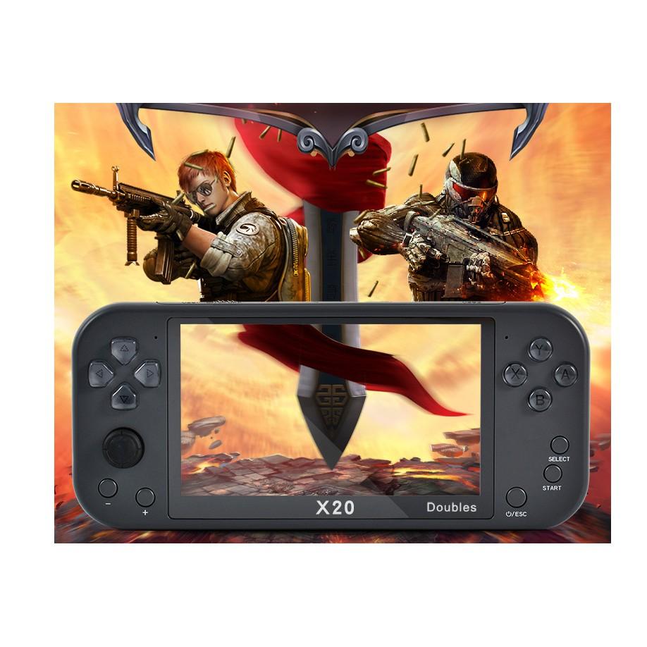 Máy chơi game X20, màn hình 5.1inch chơi game PS1, NES, SNES, CPS, GBA, SEGA...có cổng HDMI, kết nối tay cầm phụ...