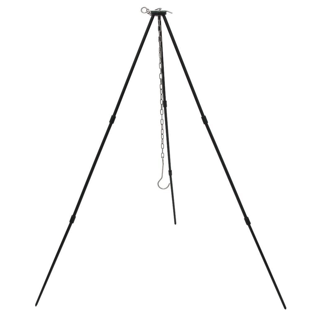 Camping Pot Holder Support Stand Tripod with 3 Legs Holder for Hanging Ovens Pots Pans Cooking Kettle, Outdoor Activities Cookware