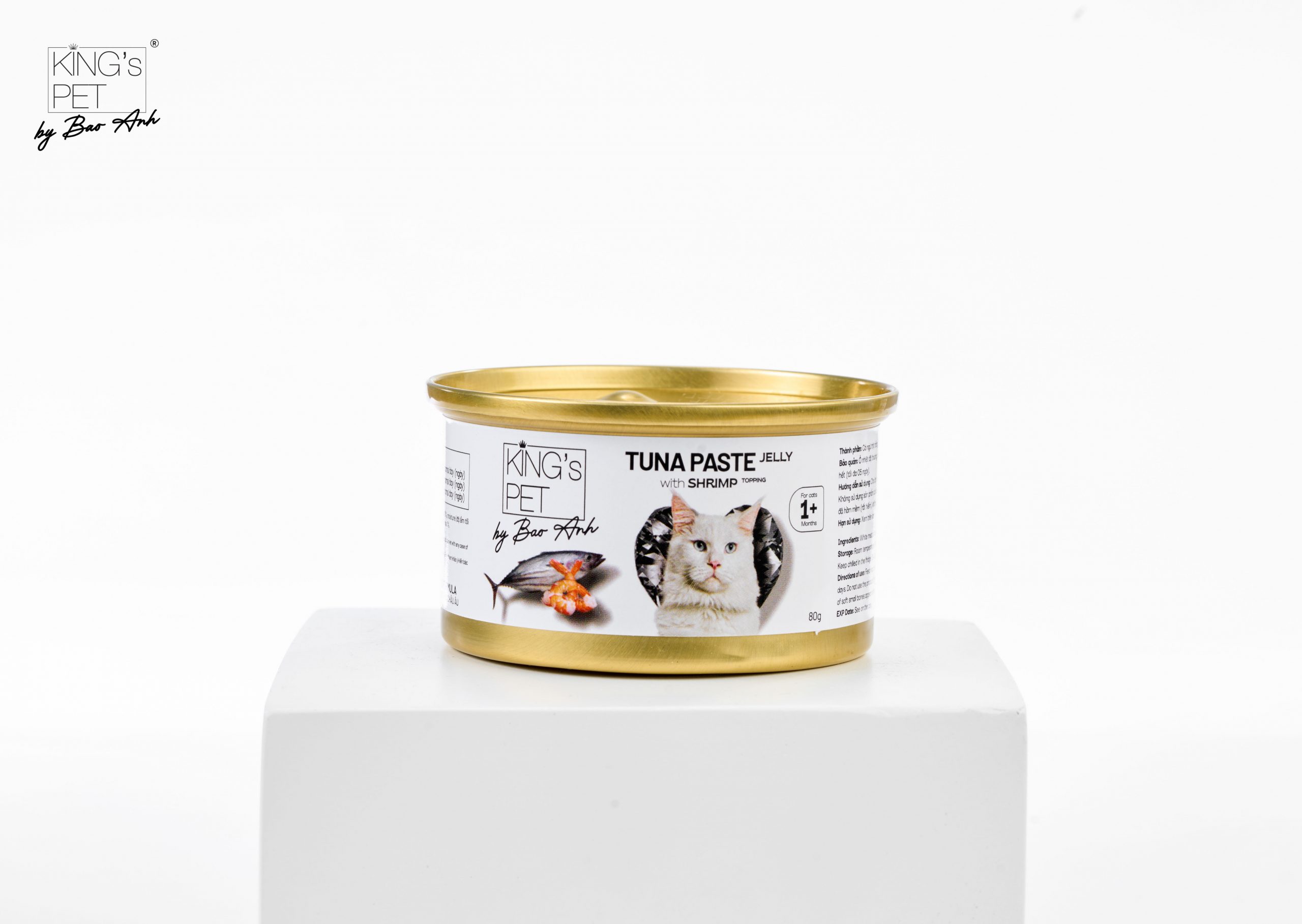 Pate Kingpet Bảo Anh Cao Cấp Dành Cho Mèo lon 80g