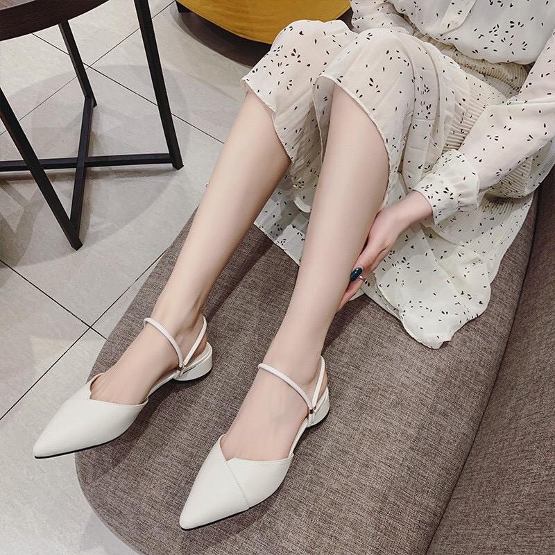 Giày mũi nhọn 3 phân đi được 2 kiểu (mới) mã P2