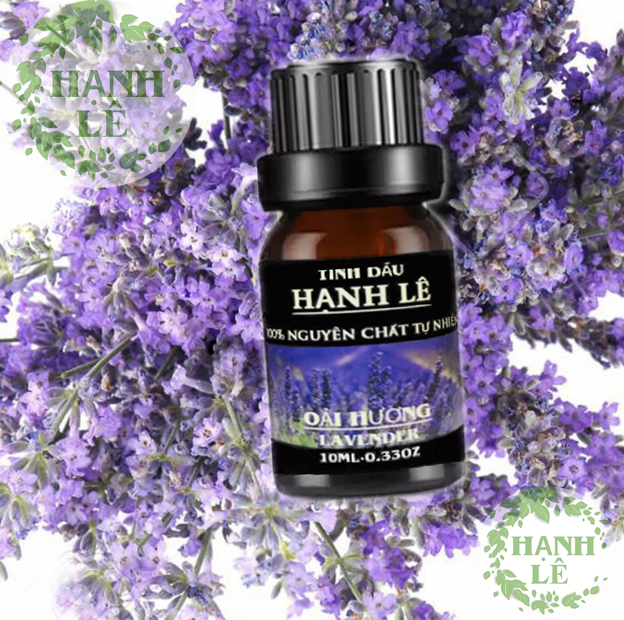 TINH DẦU OẢI HƯƠNG (LAVENDER) HẠNH LÊ 100% NGUYÊN CHẤT TỪ THIÊN NHIÊN 10ML (MUA 2SET 6 CHAI ĐƯỢC TẶNG 01 MÁY KHUẾCH TÁN TINH DẦU MÈO THẦN TÀI)