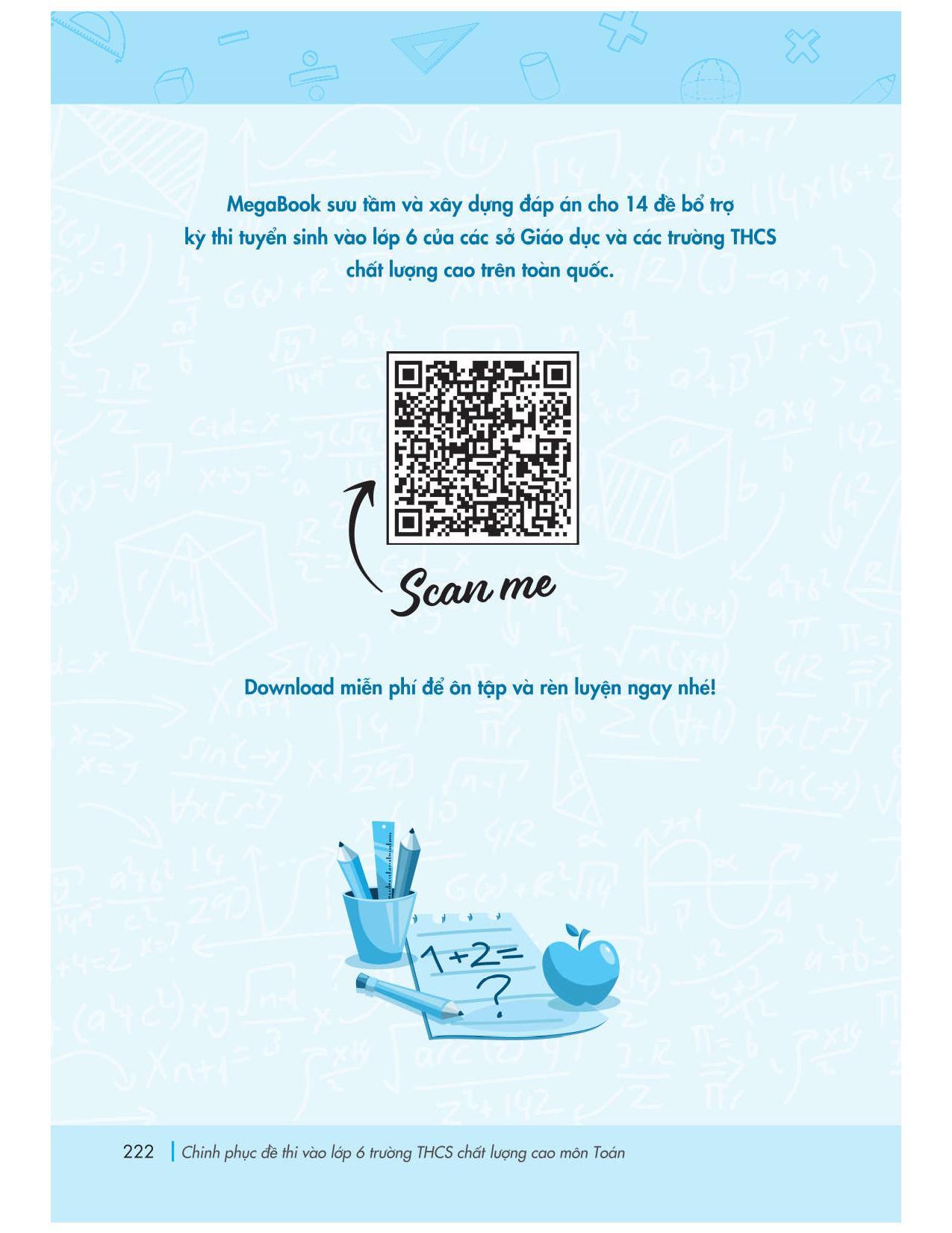 Sách Chinh Phục Đề Thi Vào Lớp 6 Trường THCS Chất Lượng Cao Môn Toán