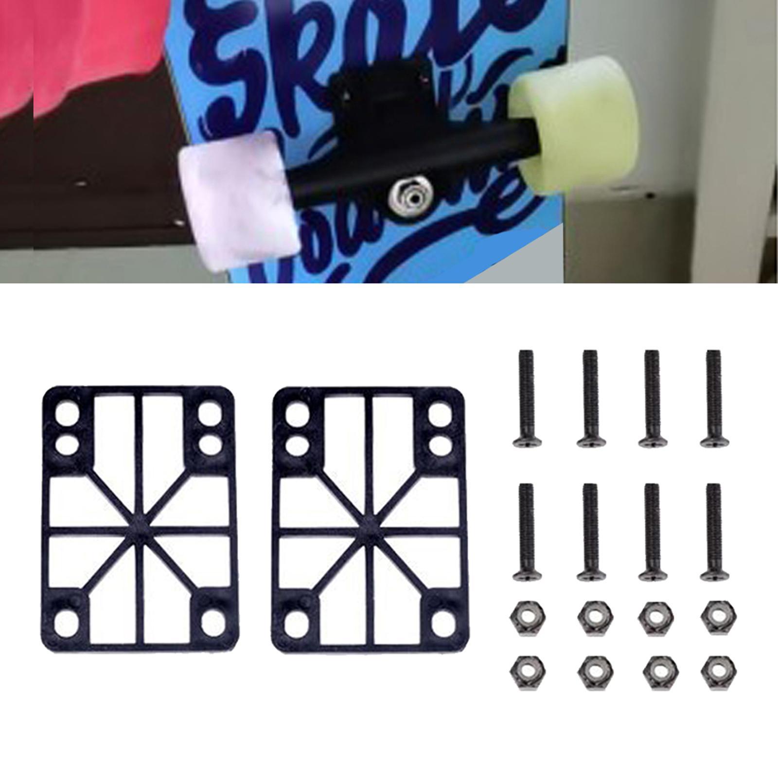 Skateboard Riser Pad Longboard Shock Pad Cruiser Hardware