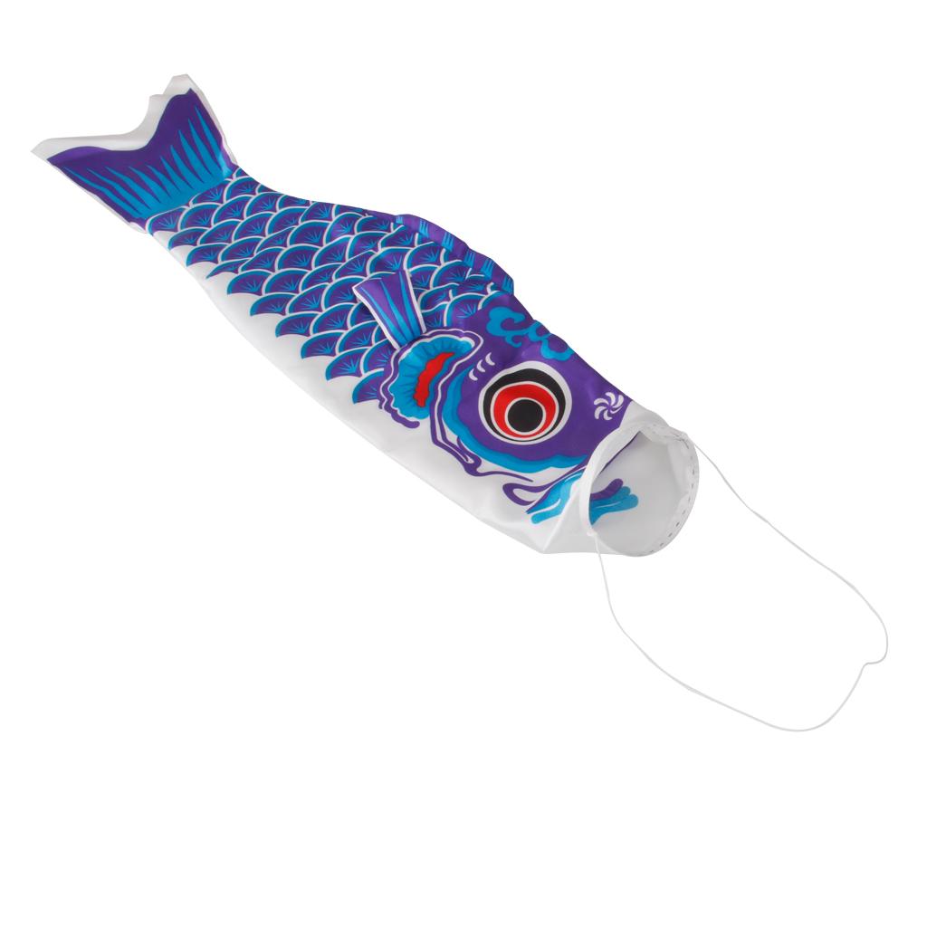 4x 55cm Japanese Carp Flag Koinobori Wind Streamer Children's Boy's Day