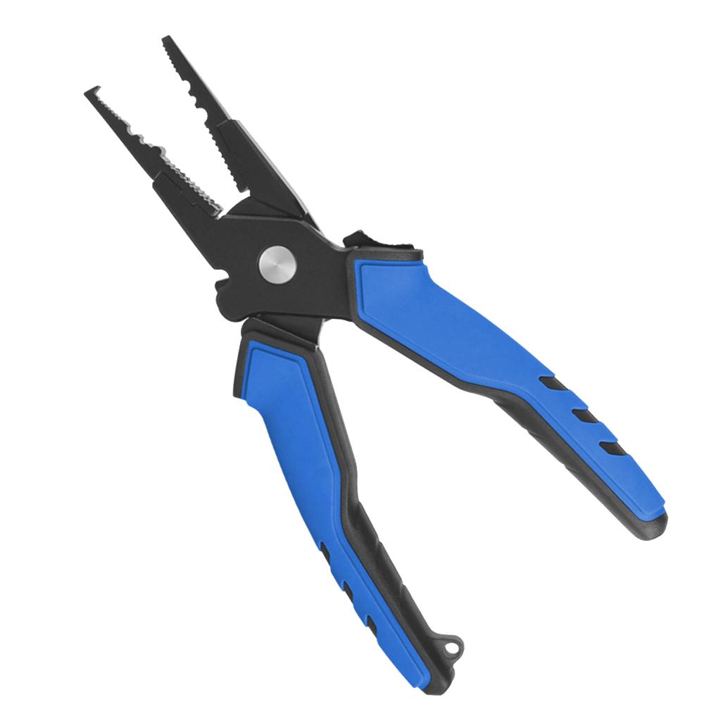2 Pieces Portable Aluminum Fishing Pliers Scissor Saltwater with Sheath