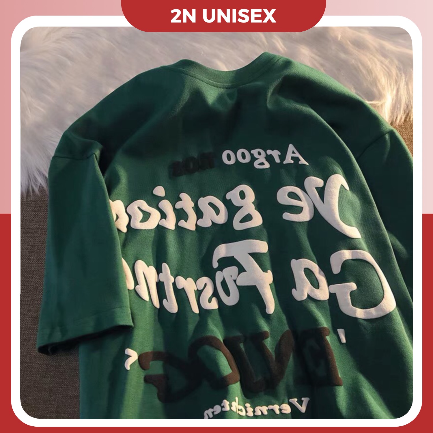 Áo thun tay lỡ form rộng - phông nam nữ cotton oversize - T shirt Argoo a - 2N Unisex
