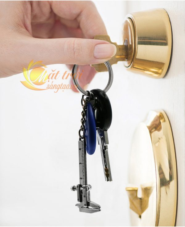 Móc khóa thước cặp mini