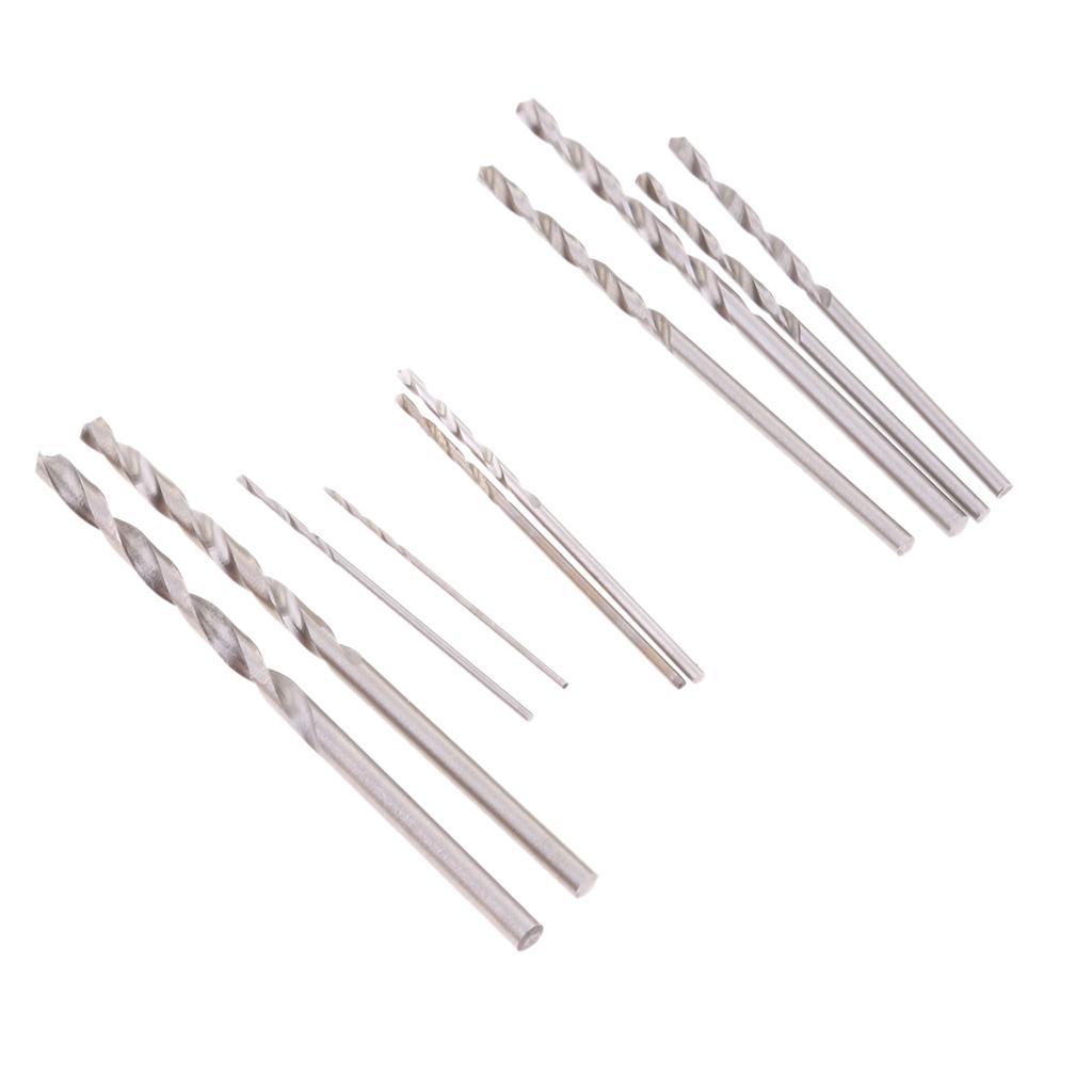 2-4pack 10pcs HSS Titanium Drill Bit Set Twist Drill straight shank 0.8mm-3.0mm