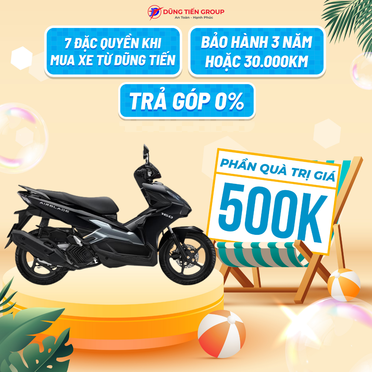 Xe Máy Honda Air Blade 160 2025 - Phiên Bản Tiêu Chuẩn