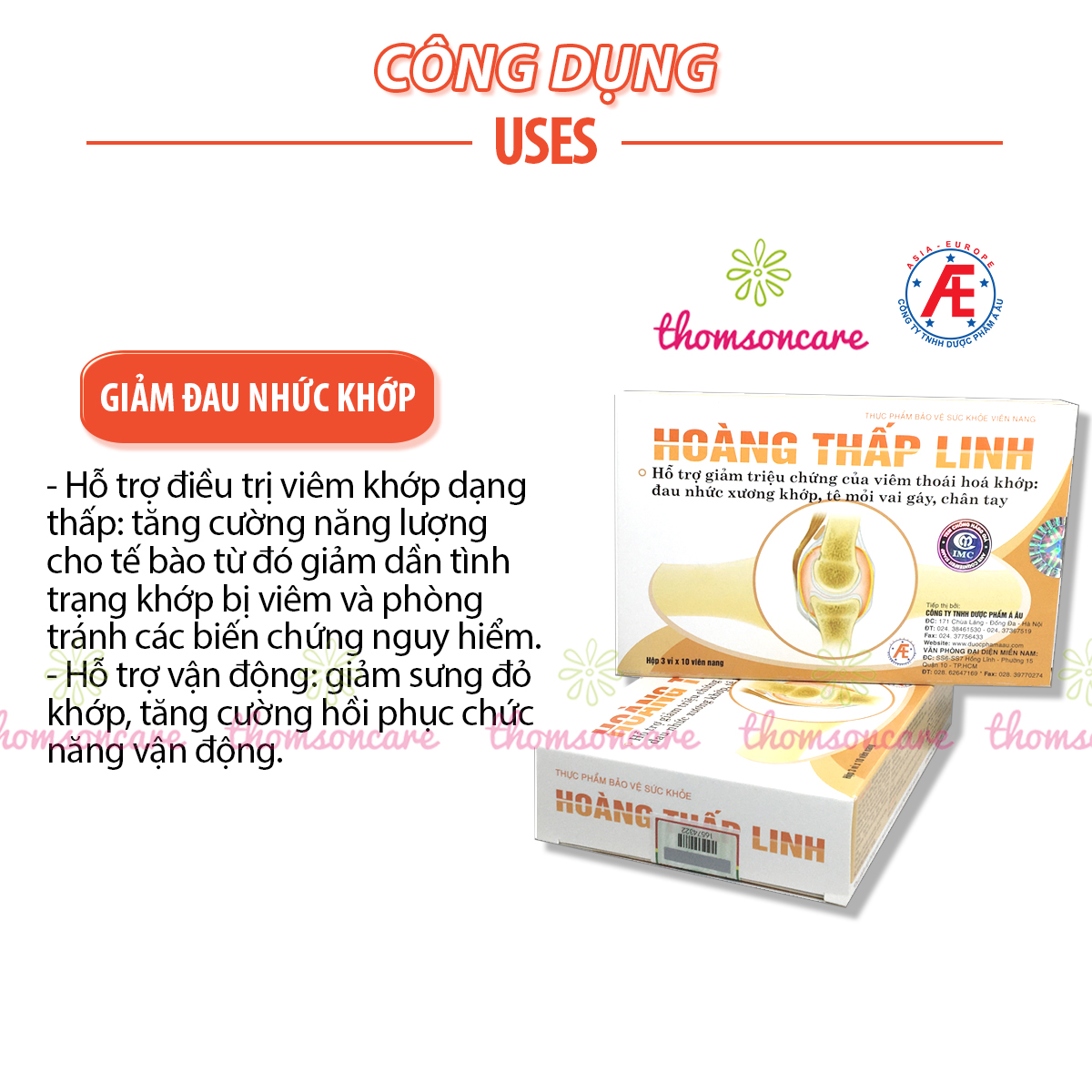 Hoàng thấp linh - Hỗ trợ giảm thấp khớp từ thảo dược