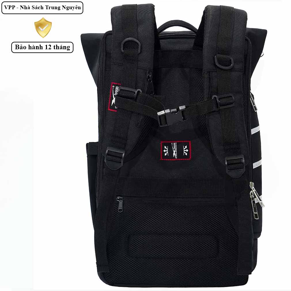 Balo du lịch cao cấp Xbags DarkBear chống nước chống sốc laptop nắp gập đa năng XB1202