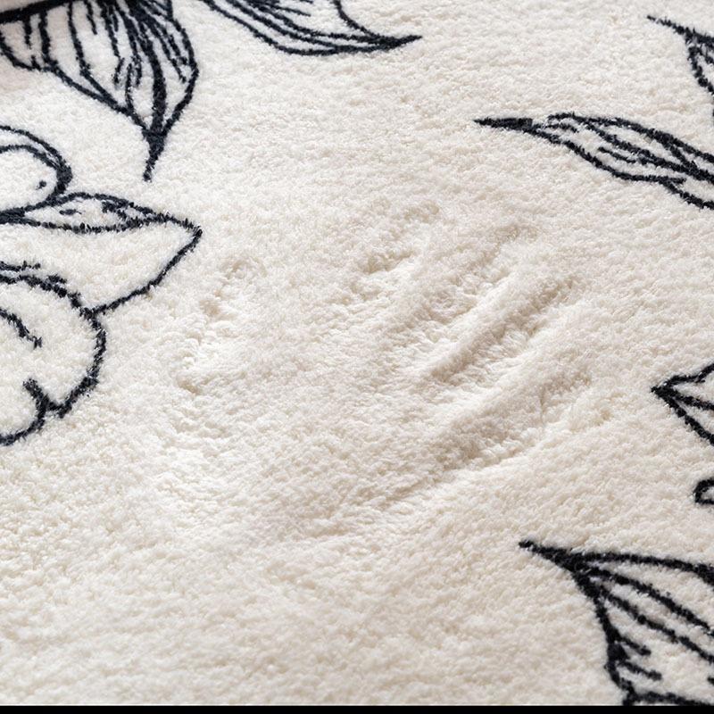 Dày retro kẻ sọc ca rô thảm phòng khách tóc ngắn phòng ngủ bàn cà phê khăn trải giường đơn giản thấm hút phòng ngủ đầy đủ chăn đầu giường.