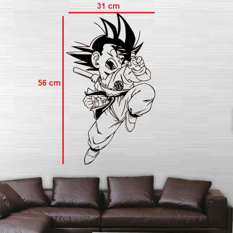 Decal 3D Dragon Ball - Anime 7 Viên Ngọc Rồng - Tranh Dán Tường Cao Cấp Không Viền AmyShop