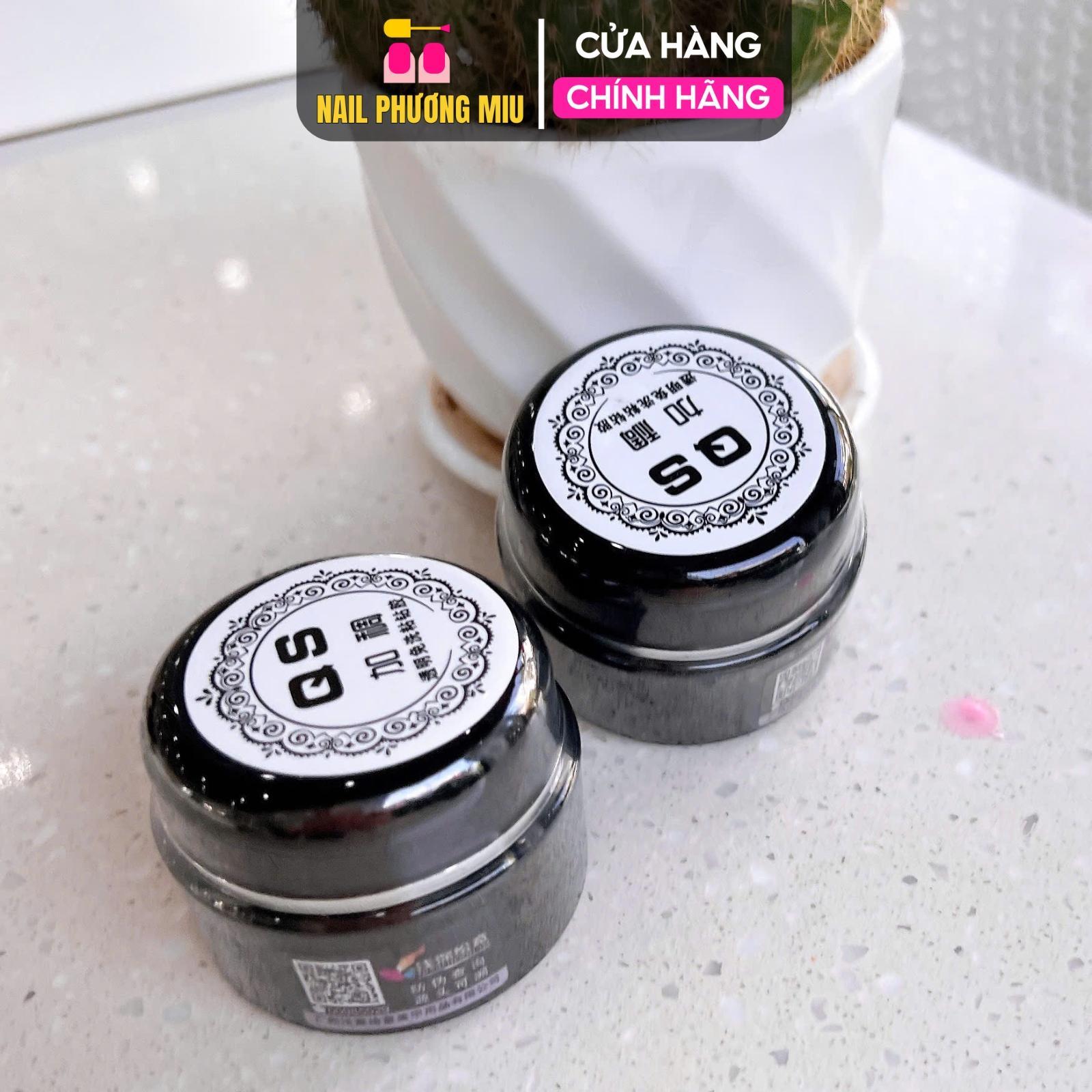 Gel Vẽ Nổi Thủy Tinh QS 20g Làm Nail, Gel Đa Năng, Vẽ Móng Hoa, Đậm Đặc Khô Nhanh, Không Nhăn Không Chảy Nail Phương Miu Nữ Sơn Gel