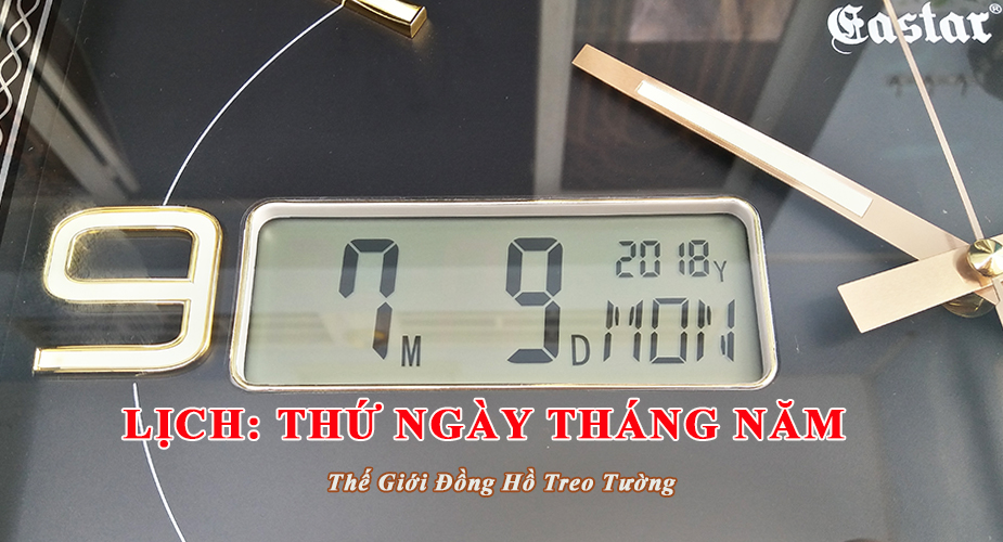 Đồng hồ Eastar Dạ quang , Kim trôi có Lịch Vạn Niên, Nhiệt độ và Độ ẩm