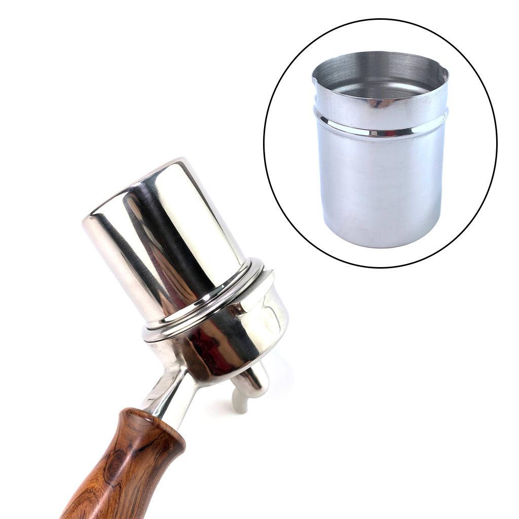 58mm Coffee Dosing Cup Sniffing Mug Grinder Assistant DIY Tools Silver