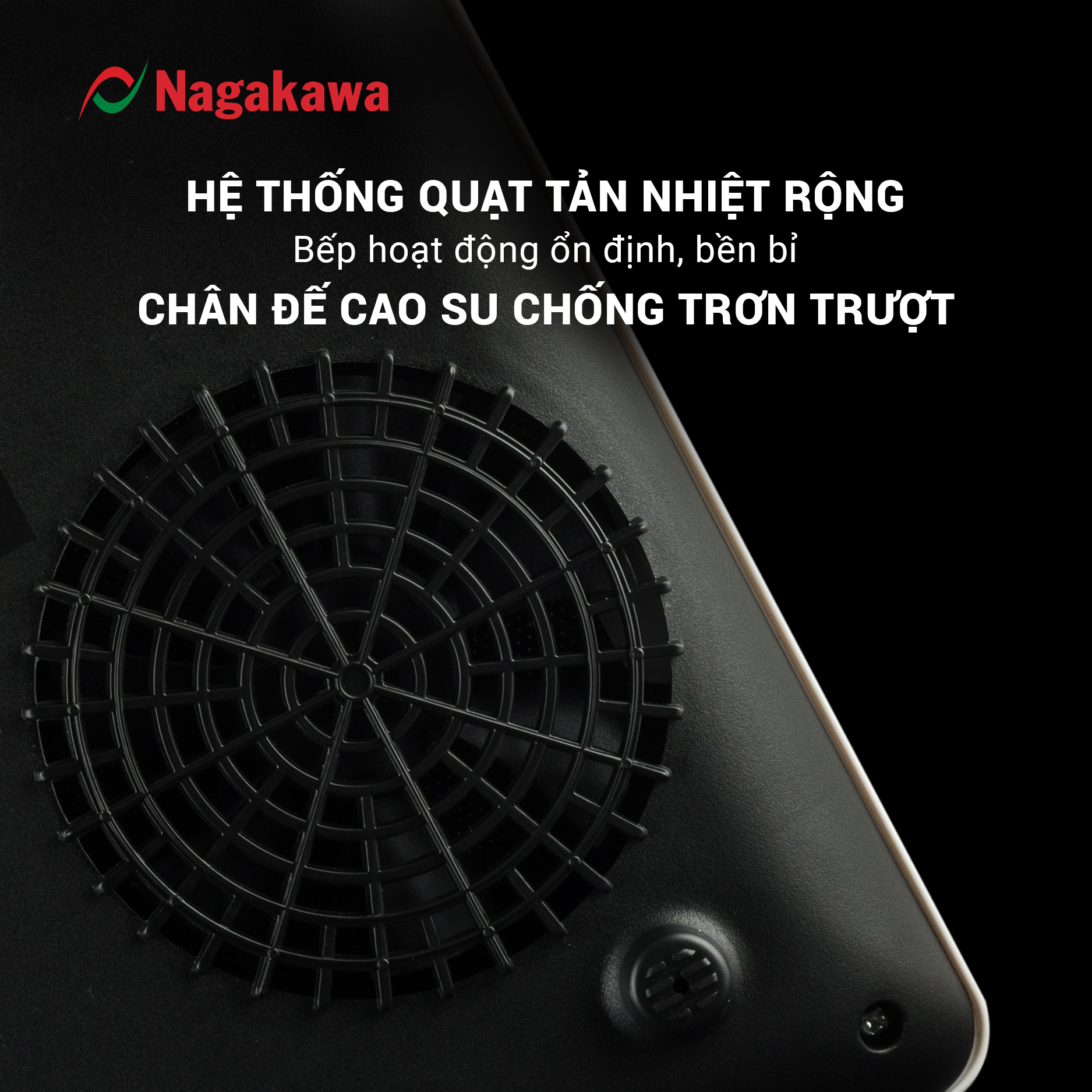 Bếp Từ Đơn Nagakawa NAG0704 (2000W) - Kèm Nồi Lẩu - Hàng Chính Hãng