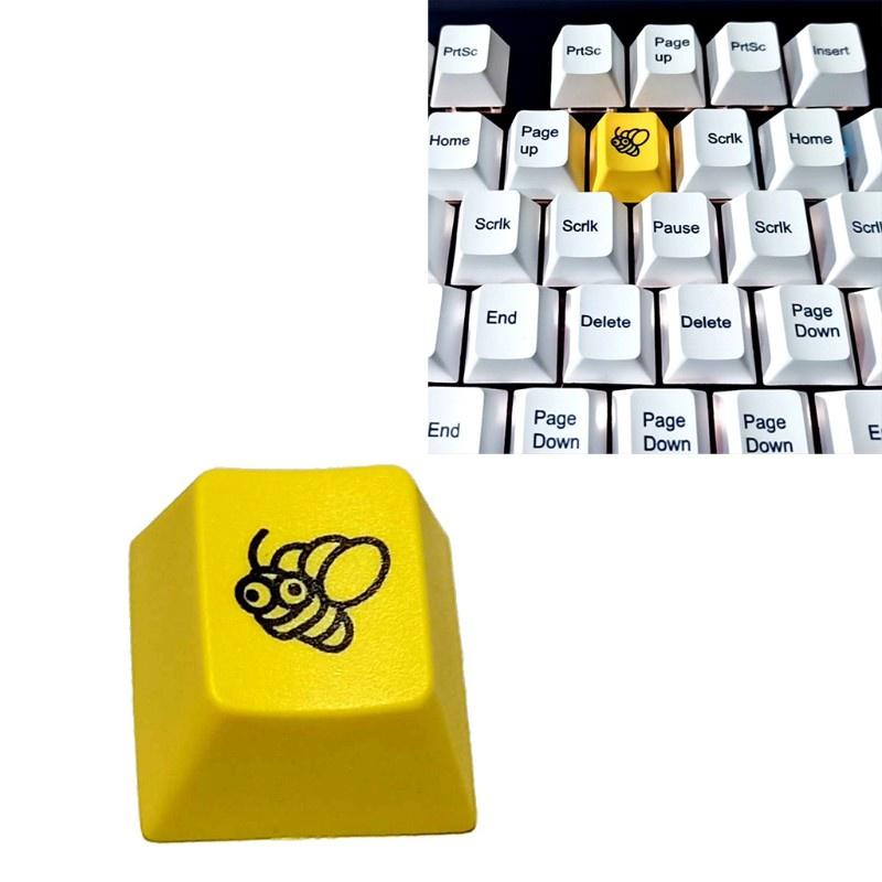 HSV R4 Cherry Profile Dip Dye Sculpture PBT Keyboard Keycap Etched Honey Bee Keycap