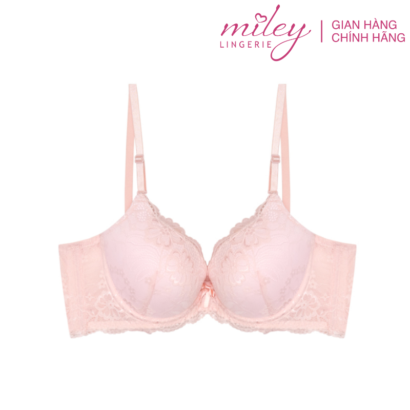 Áo Ngực Nâng Ngực Ren Nữ Mút Dày 4cm Active Miley Lingerie - Hồng BRL14001