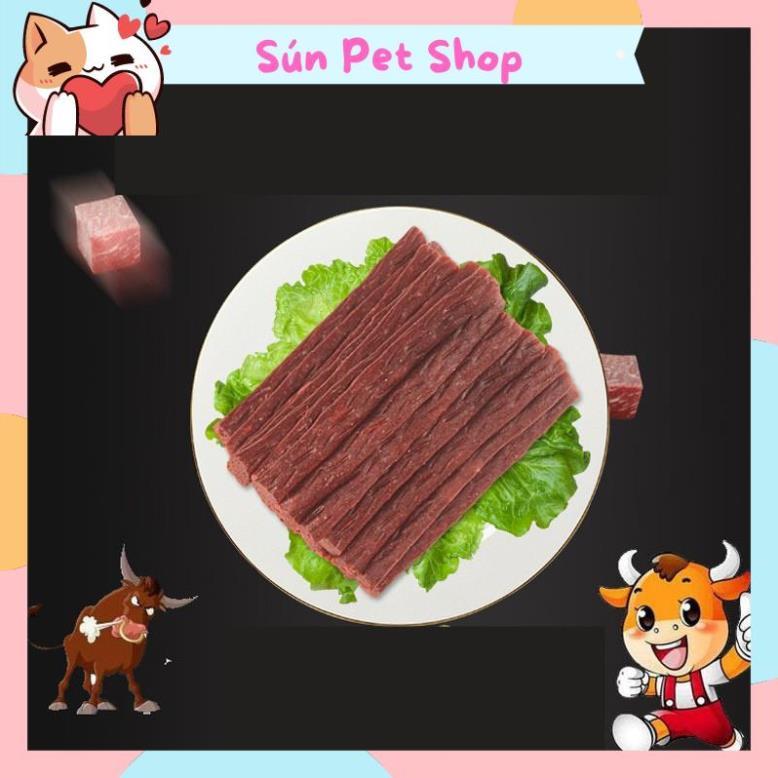 Bánh thưởng Masti cho thú cưng dạng dải thịt bò 500g (Thức ăn thưởng, đồ ăn nhẹ vị thịt bò cho chó mèo)