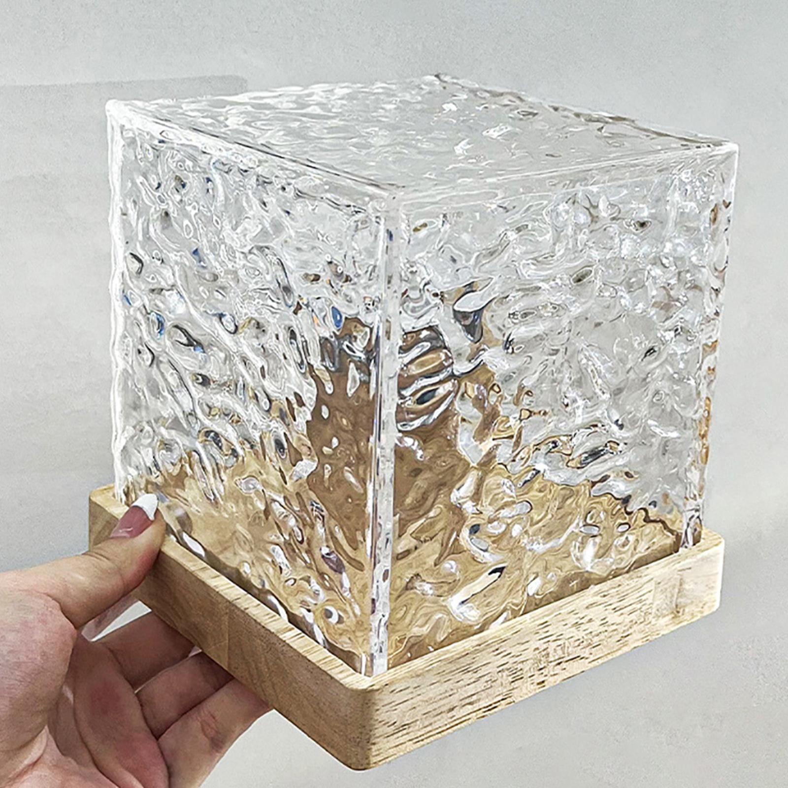 Table Desk Lamp USB Acrylic Table Lamp for Party Living Room NightStand Office Decor