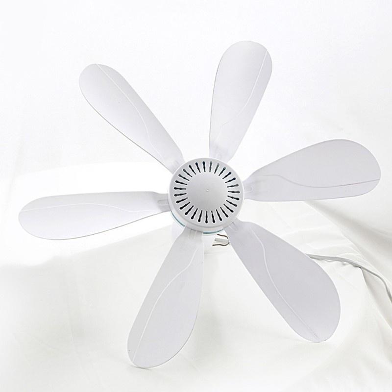 HSV White Fan 120cm Power Cable 16.7inch Bedroom Hanging Fan AC 220V 10W Ceiling Fan