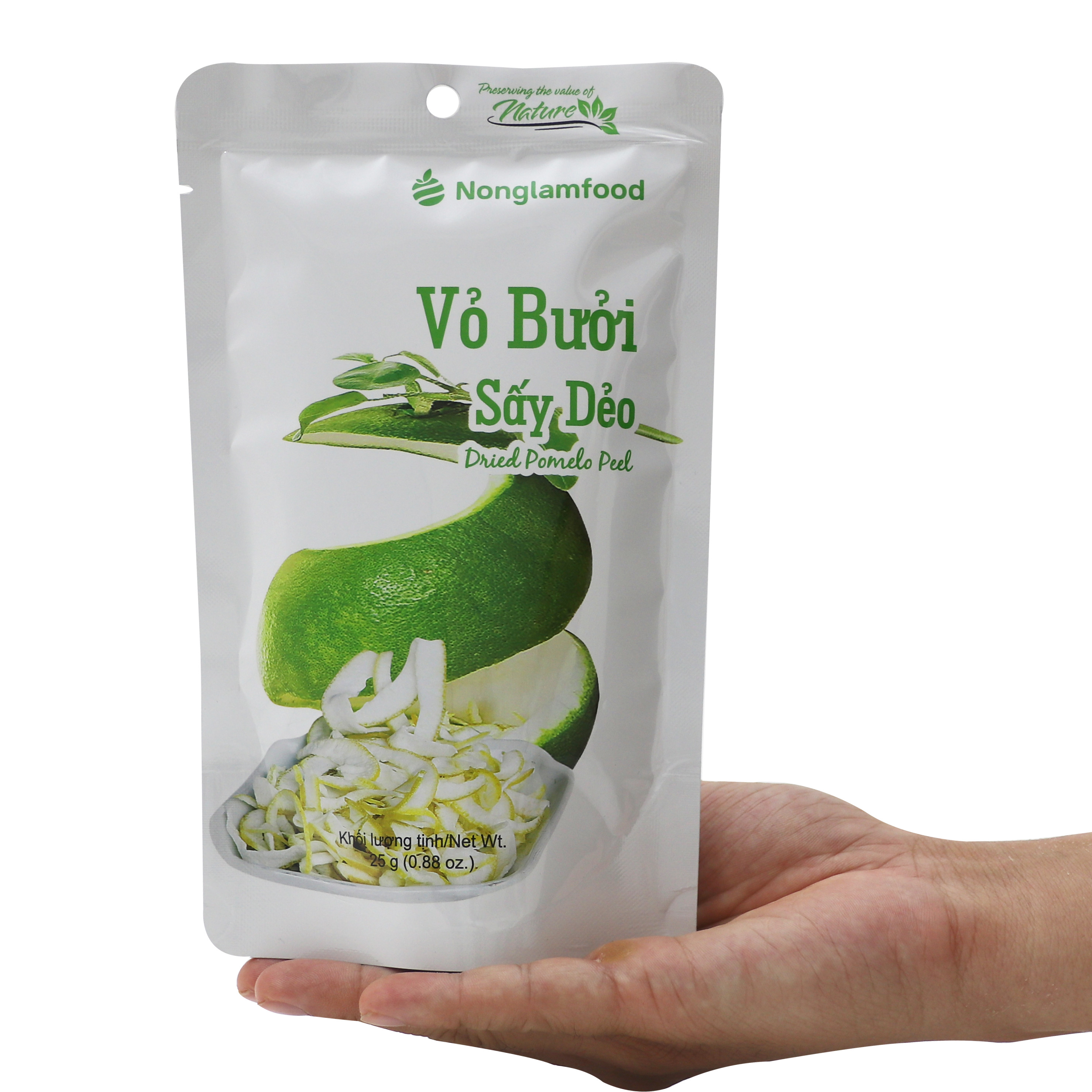 Combo 10 Túi Vỏ Bưởi Sấy Dẻo Nonglamfood 25g | Trái cây sấy dẻo dinh dưỡng | Healthy Snack