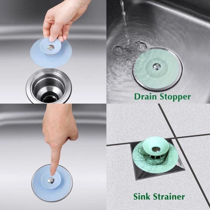 Miếng ngăn rác và giữ nước bồn rửa chén, lavabo, bồn rửa mặt PaKaSa (giao màu ngẫu nhiên)
