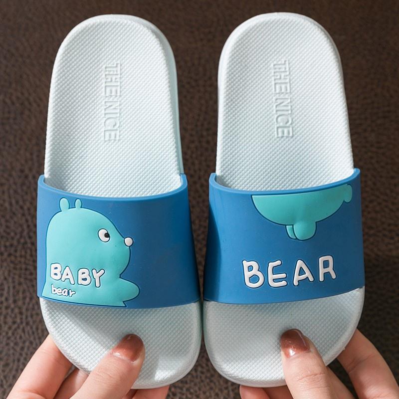 Dép Quai Ngang Mềm Baby Bear Phong Cách Hàn Cho Bé Trai Bé Gái MihoShop