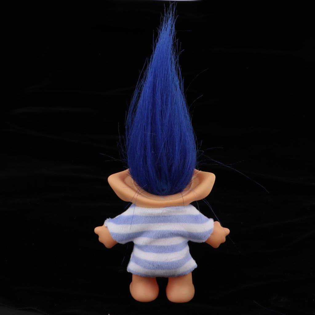 Vintage Troll May Mắn Búp Bê Leprocauns Búp Bê Sưu Tập Thủ Công Xmas Tặng, Thời Trang Màu Xanh