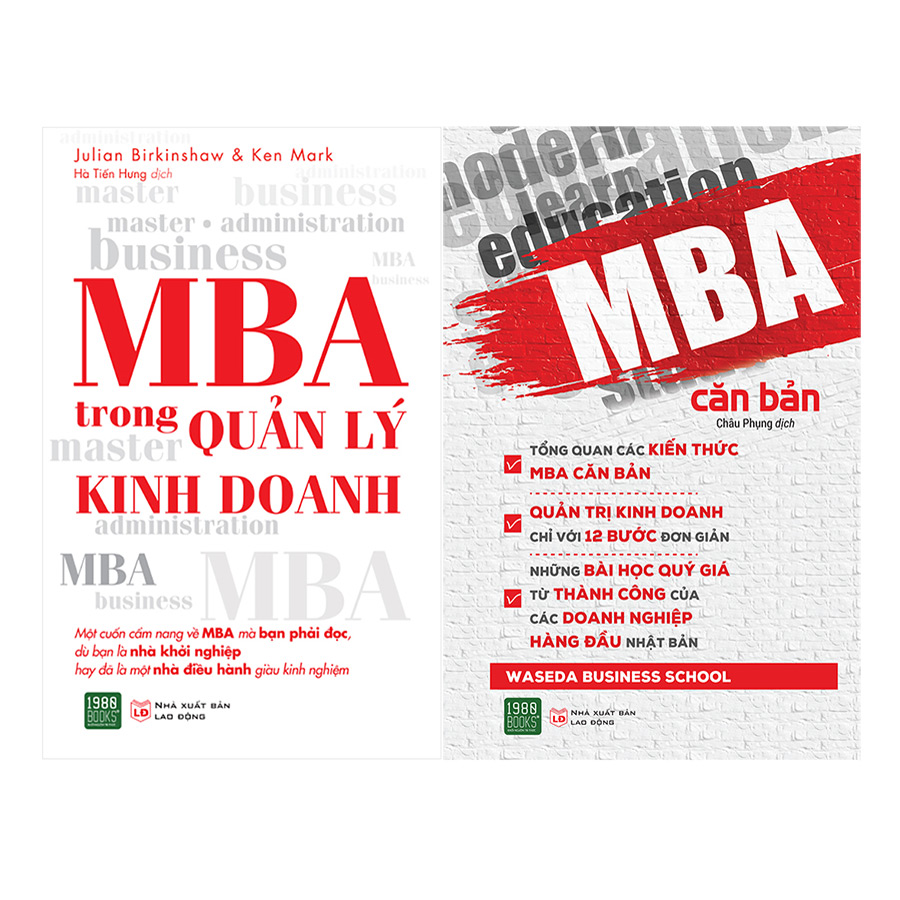 Combo MBA Căn Bản + MBA Quản Lý Trong Kinh Doanh ( 2 Cuốn )