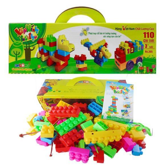 Bộ Đồ Chơi Xếp Hình Tuổi Thơ 110 Chi Tiết