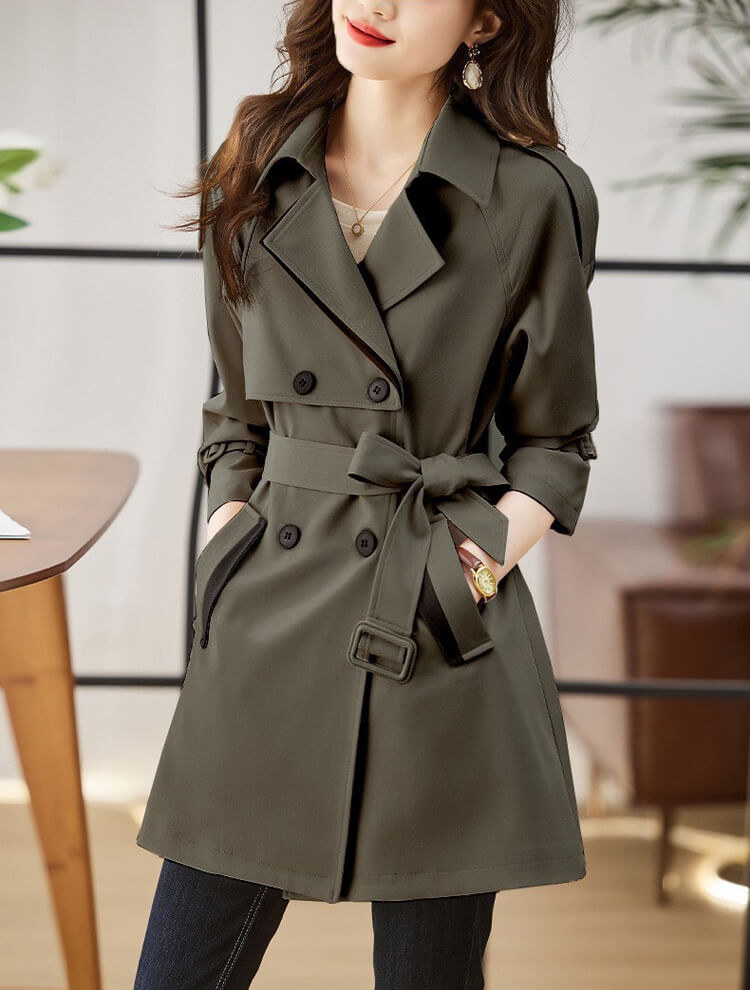 ÁO KHOÁC KAKI CỘT EO CAO CẤP