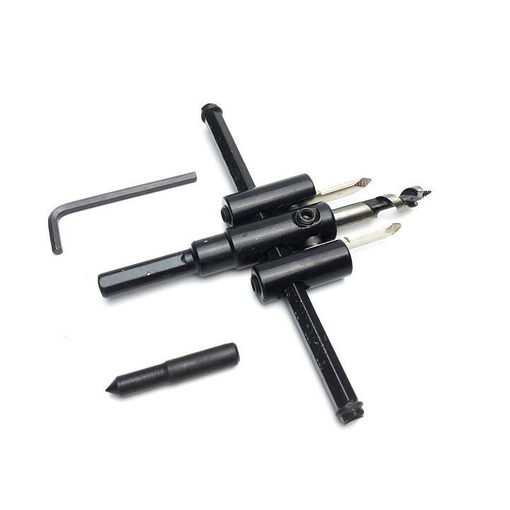 Bộ khoét lỗ đường kính 30-120mm, lưỡi hợp kim cacbua Vonfram siêu cứng, sắc, bền- Chịu mài mòn tốt