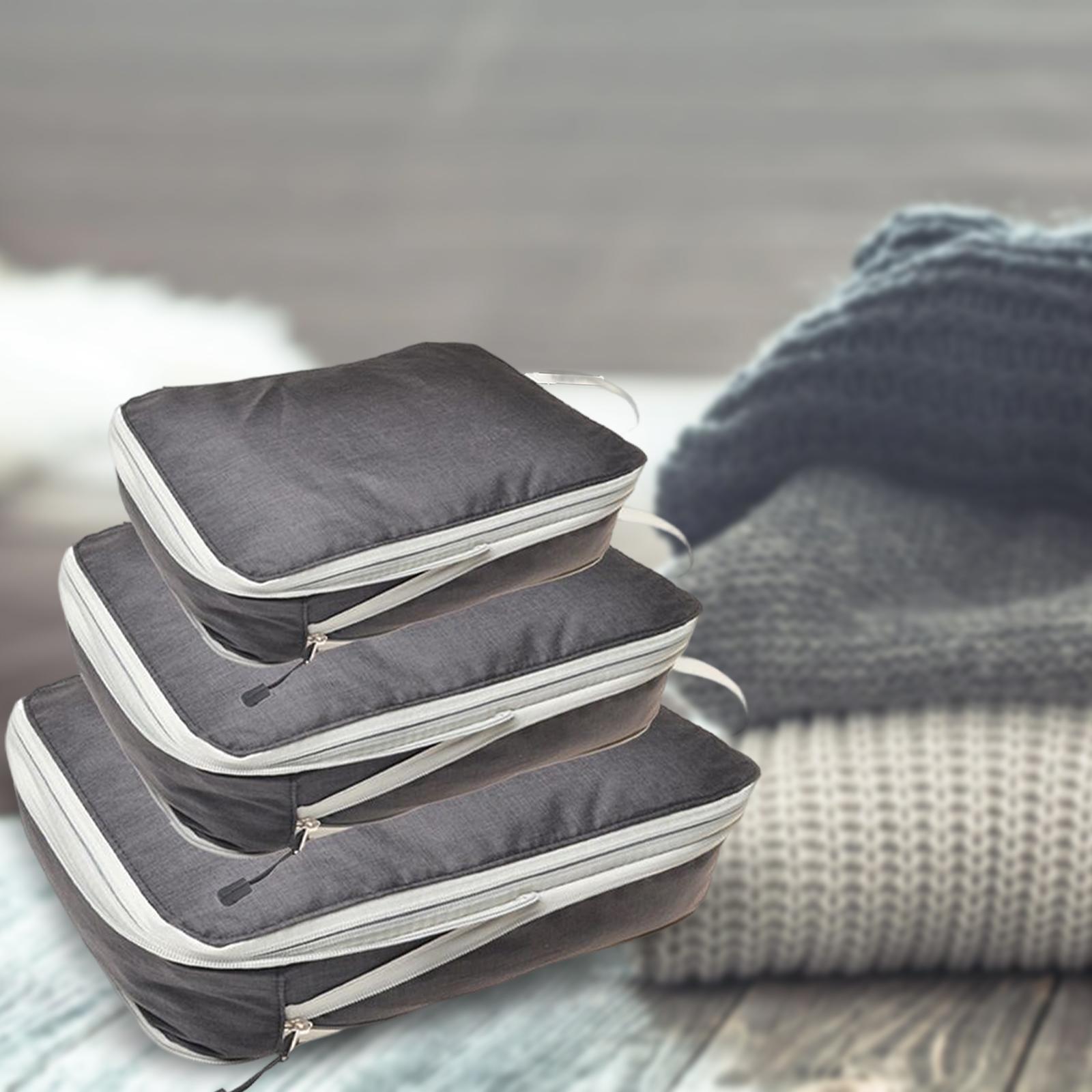 Pouch Suitcase Waterproof Storage Travel Bags Gray